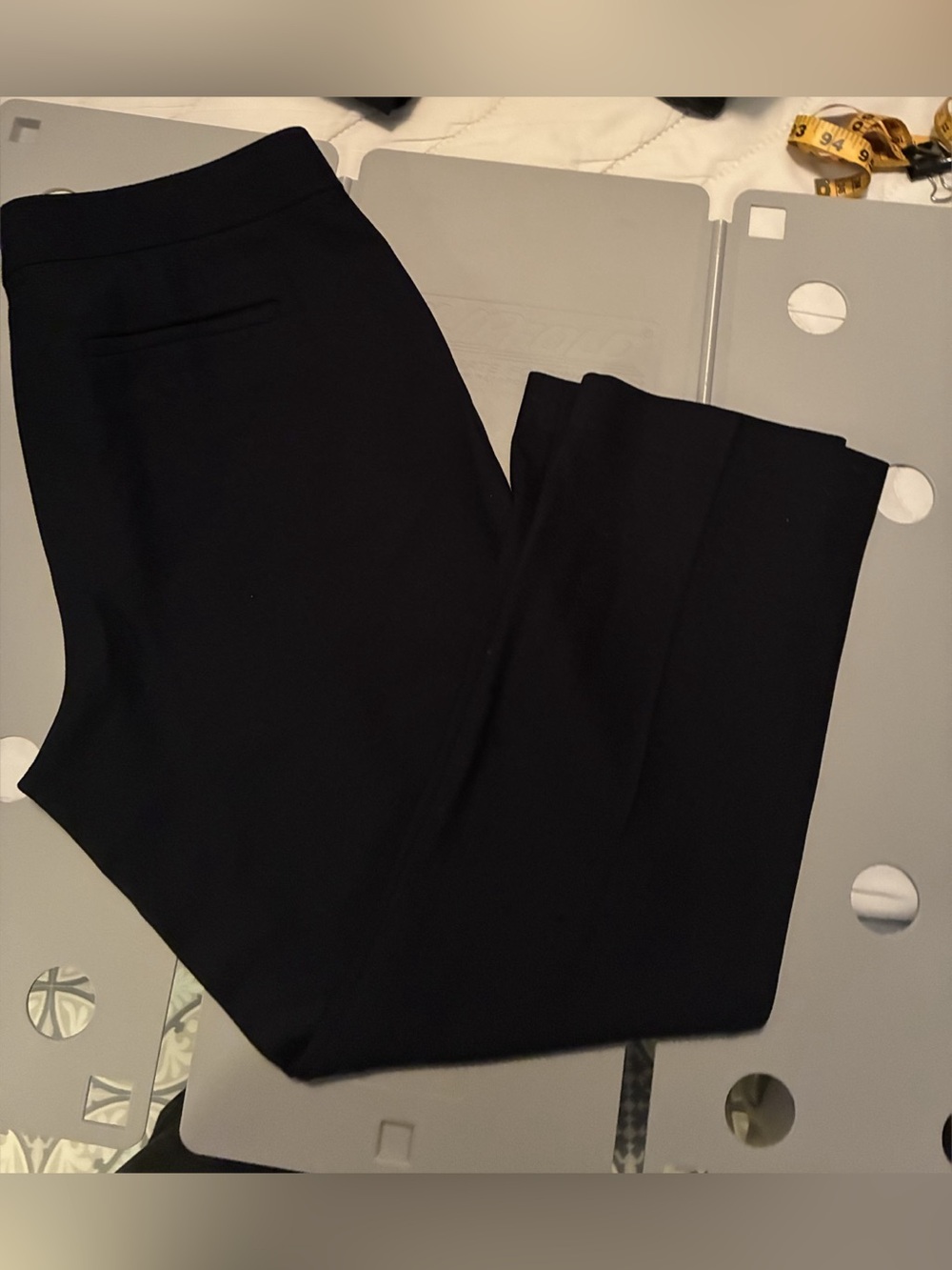 J. Crew Bi-stretch Wool Cropped Campbell Pant in Navy